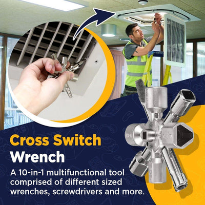 10 In 1 Cross Switch Wrench