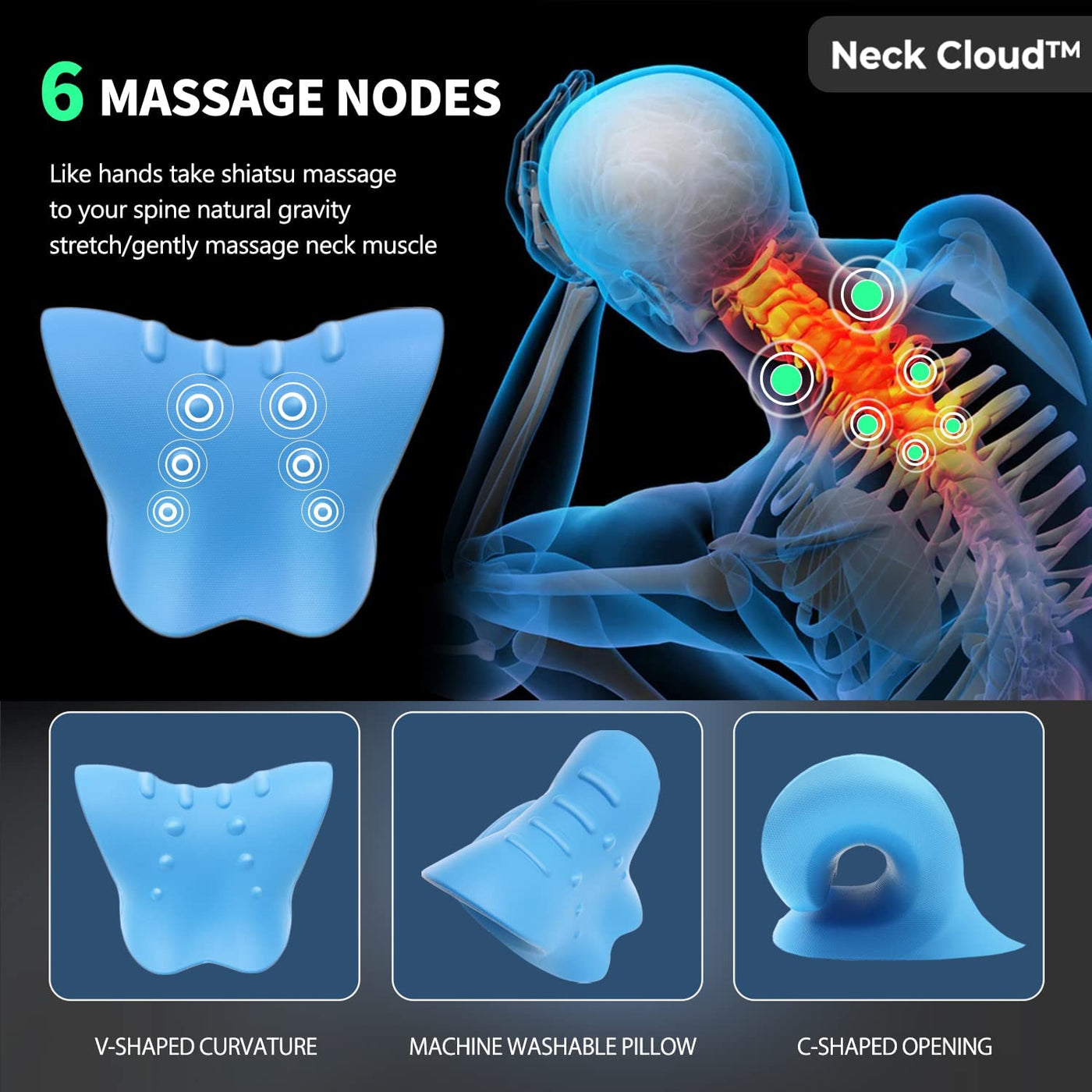 Cloud Neck Stretcher Pillow