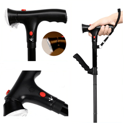 Foldable And Anti-fall Walking Stick